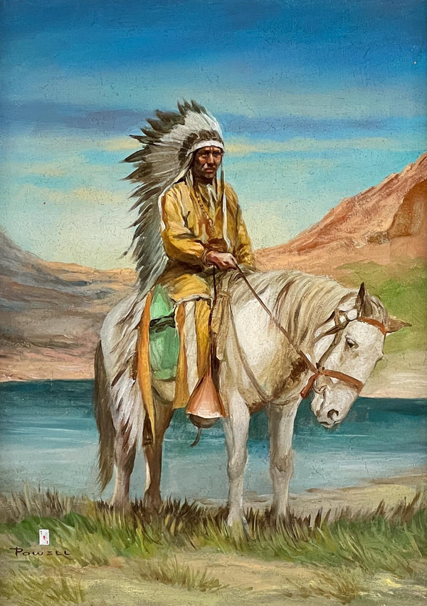 Ace Powell - Indian on Horseback